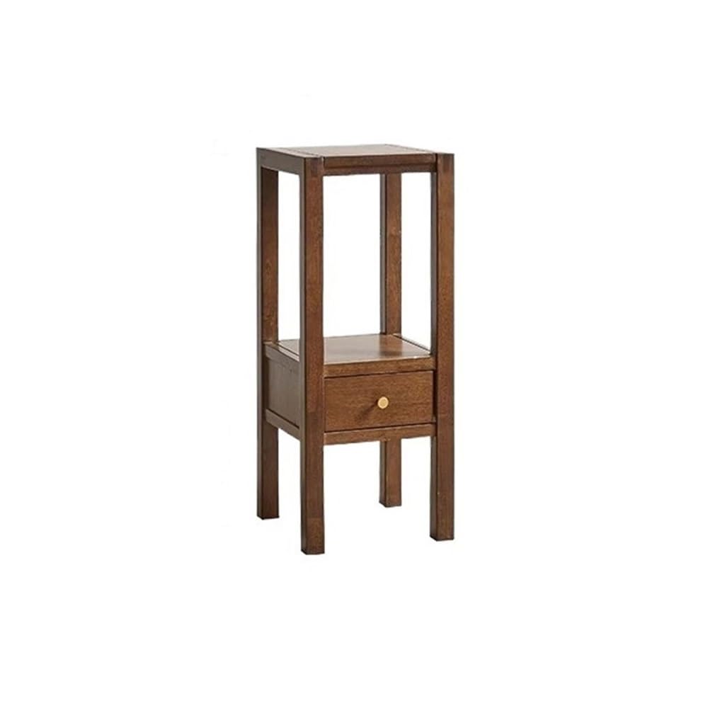 birene Vase Stand Multiple Wood Plant Stand with Drawers, Indoor Outdoor Walnut Colour Bonsai Base