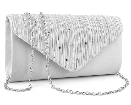 Image of TINDTOP Evening Clutch Purses for Women Handbags for Formal Wedding Party Cocktail Prom Crossbody Shoulder Envelope Bag | for Formal Wedding