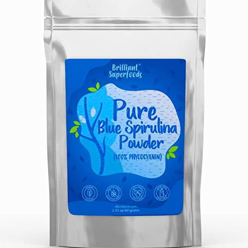 Blue Spirulina Powder - 100% Pure Superfood Supplement - Brilliant Blue Natural Food