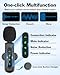 PoP Voice Mini Microphone for iPhone 16/15/14/iPad/Android, Wireless Lavalier Microphone with Magnetic Collar Clip, USB-C Mini Lapel Lav Mic with Noise Reduction for Vlog YouTube TikTok