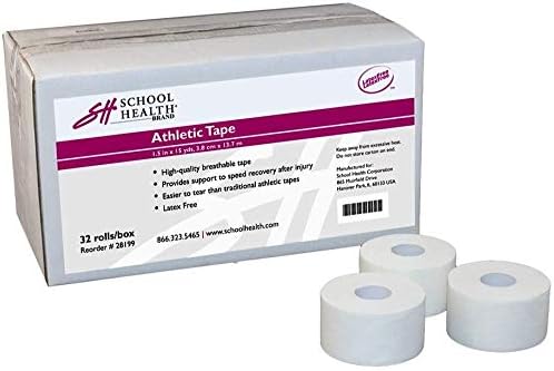 School Health - Athletic Tape 1-1/2" x 15 yds, 32/Case