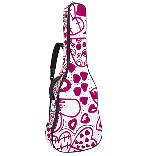Housse de transport guitare basse et classique violette pour vos déplacements