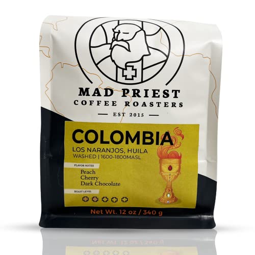 Mad Priest Coffee Roasters (12 Oz) – Light to Medium Roast Whole Bean Coffee