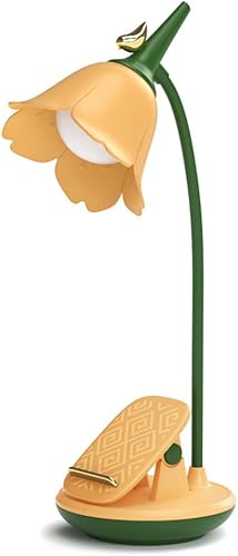 Miniatura 10 de MAGICKK Lámpara LED de escritorio con clip, lámpara de mesa inalámbrica, cuello de cisne ajustable, batería recargable al tacto, luz nocturna para