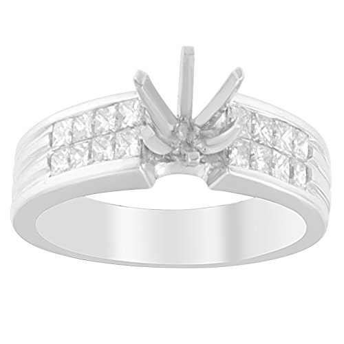 Original Classics 14K White Gold Princess Diamond Ring (3.14 cttw, H-I Color, SI1-SI2 Clarity)