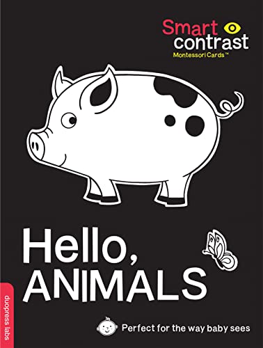 Image of SmartContrast Montessori Cards(TM): Hello, Animals: A perfect summer activity for parents and caregivers to do with their babies