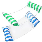 ♬【EINFACH ZU LAGERN UND ZU TRAGEN】 Wasserhängemattenliege ist faltbar und kompakt. Sie können die Wasserhängematte schnell und einfach aufblasen und entleeren. Rollen Sie sie einfach auf, um sie zu verstauen, oder transportieren Sie sie bei Bedarf. Sie können sie auf Reisen mitnehmen.