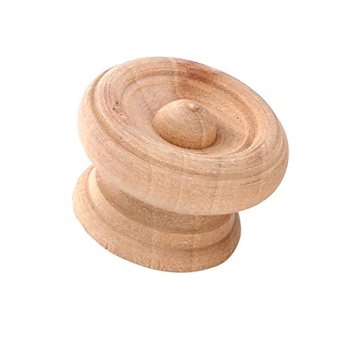 Uxcell Home Furniture Wooden Round Carved Drawer Handle Grip Pull Knob 38Mm Dia 2Pcs #TOP4