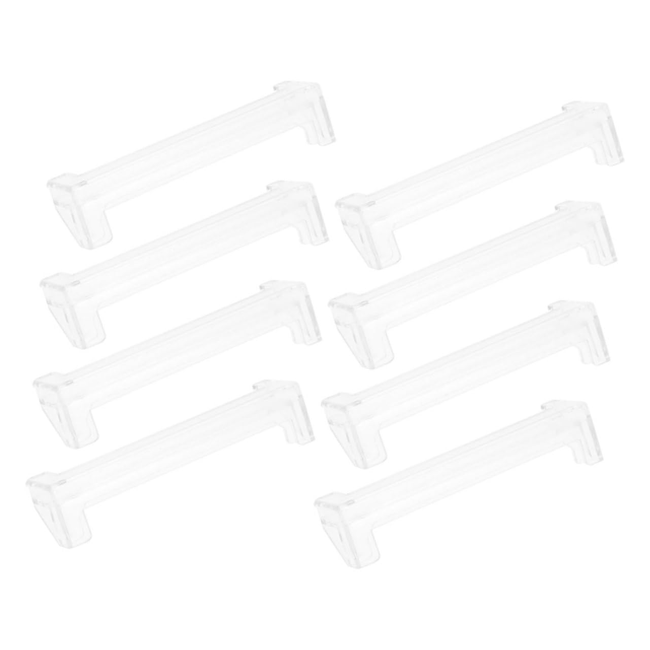 Cabilock 8Pcs Transparent Blinds Baffle Clips for Vertical Window Blinds Hidden Valance Clips Easy Installation Lightweight Replacement for Broken Blinds Hardware