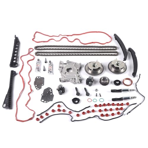 INGKAN 5.4L Engine Timing Chain Kit w/Cam Phaser Oil Pump Fits for Ford Expedition, Lincoln Navigator 2004 2005 2006 2007 2008 5.4L Triton 3V 3L3Z 6279-DAP F85Z 6K255-AA