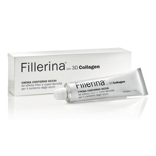 LABO FILLERINA 3D CREMA CONTORNO DE OJOS DE COLÁGENO 3 CARA Pesos Moleculares Grado 5 Plus 15ml