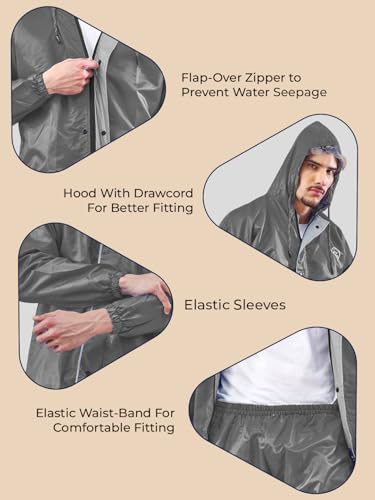 Image of LUX VENUS Reversible Rain Coat for Men.