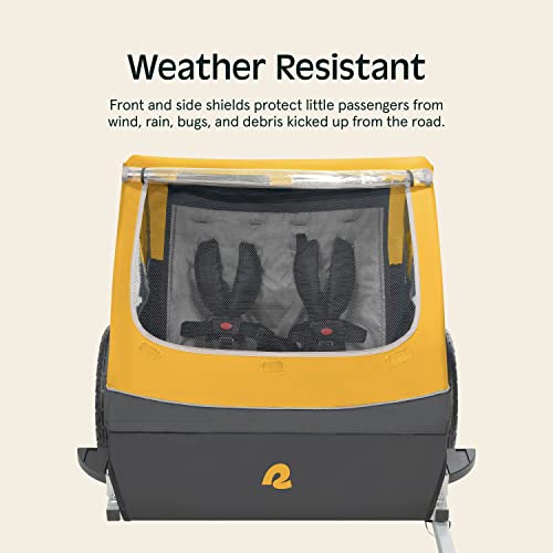 Image of Retrospec Rover Kids Bicycle Trailer Single and Double Passenger Children's Foldable