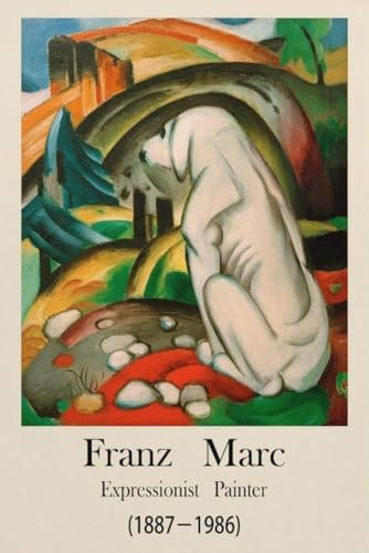 Affiche Franz Marc Chien 60x90cm toile art abstrait