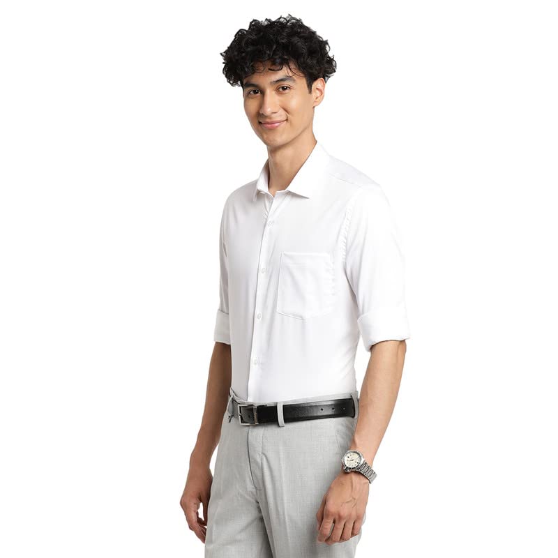 Image of Turtle Men Cotton Solid Slim Fit Ceremonial Shirts