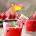 Bilipala 50 PCS Colorful Paper Umbrellas, Cocktail Parasol Picks, Cupcake Toppers Picks