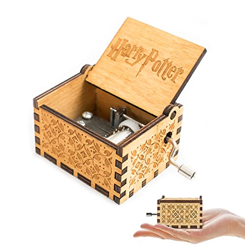 Madera Caja Música,1 pcs Caja de música de Madera,MúSica De Harry Potter Caja,Caja de Música de...