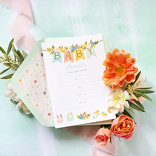 Image of Papyrus Baby Shower Invitations, Banner (20-Count)
