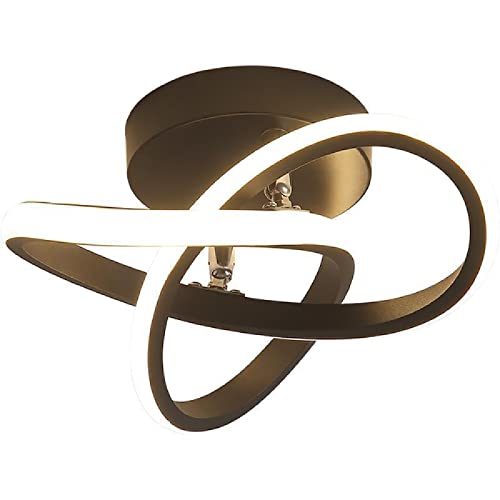 Lampe de plafond pour la maison au design nordique noir pour l'entrée et le balcon