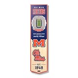 YouTheFan NCAA Mississippi Rebels 3D Stadium 8x32 Banner - Vaught Hemingway Stadium