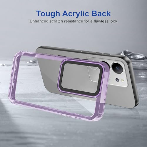 Image of Zapcase Back Case Cover for Vivo V29 Pro 5G | Compatible for Vivo V29 Pro 5G Back Cover | Case Cover with Camera Protection | (TPU + PC | Translucent Purple)