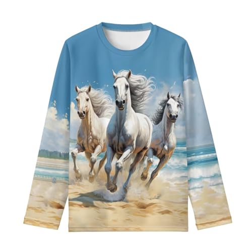 Image of Kids Long Sleeve Shirts for Girls 3-16 Year Old Cute Clothes for Teen Girls Casual Workout Tops