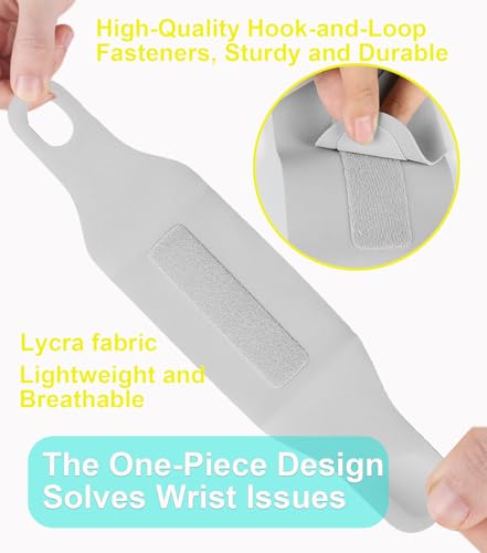 Image of 2 Pcs TFCC Wrist Brace for Tendonitis, Adjustable Ultra-thin Wrist Compression Strap for Fitness, Sprains, Sports, Weightlifting, Carpal Tunnel, Pain Relief，Fits 5 inch-7.5 inch(Gray)