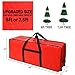 HOMEST Christmas Tree Storage Bag, Fits for 4.5-7 ft Xmas Artificials, Zippered Bag with Reinforced Carrying Handles and Wheels, Red (Bag Only)