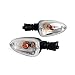 Motorcycle Front/Rear Blinker Turn Signal Lights Indicator Lamps for BMW F800R F800GS F650GS K1300R R1200GS R1200ST R1200R K1200R (Clear)
