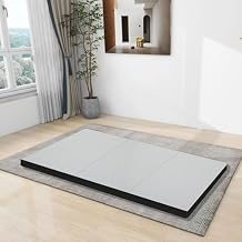 Tri-Fold Memory Foam Mattress,3in Portable Twin-Size Mattress,Space Saver Foldable Guest Bed Floor Mat,Breathable Fiber Fabric Cover,Sleeping Mattress Bed for Camping,Mattress Topper with Cover