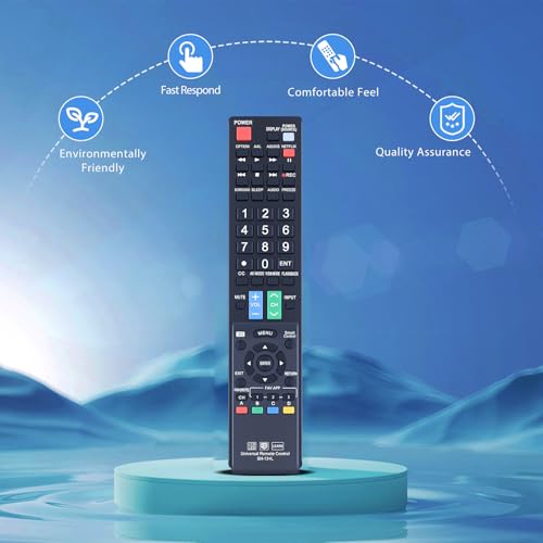 Télécommande Sharp GB004WJSA SH-13+L avec touches d'accès rapide Smart TV