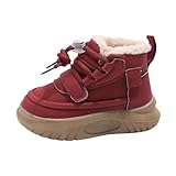 Zapatillas deportivas ligeras para niña 24 Proof Flat Keep Warm Comfortable Shoes Zapatillas deportivas para hombre, rojo, 23 EU