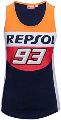 HONDA REPSOL MARQUEZ WOMENS BLUE TANK TOP Blue Womens (XS) UK Size 10 Chest 33 inch