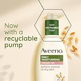 Aveeno Daily Moisturising Creamy Oil (1 x 300ml), Moisturiser with Nourishing Oat and Sweet Almond Oil, Softens and Smoothes Skin, Non-Greasy and VeganBody Cream Suitable for Sensitive Skin - Image 5