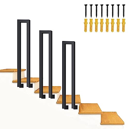 Rampe d'escalier extérieure robuste et main courante de transition antidérapante