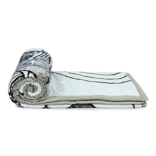 Image of Signature Aadhira Luxuriously Super Soft Double Ply Faux Mink Blanket - Heavyweight 4.5kg for Ultimate Winter Warmth 220x240CM 4.5Kg (Zen Pattern)