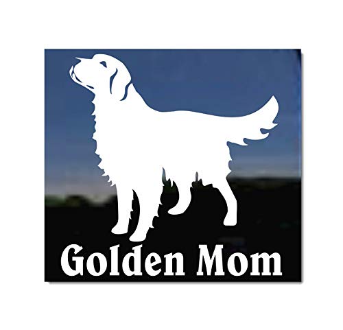 Golden Mom | NickerStickers® Golden Retriever Vinyl Window Decal Dog Sticker