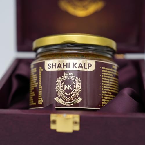 NK Herbal Shahi Kalp Ayurvedic Immunity Vitality Health Booster For Men & Women with Pure Shilajit Ashwagandha Gold Vark Safed Musli Amahaladi Kashmiri Saffron | Natural Herbal Chyawanprash - 300g