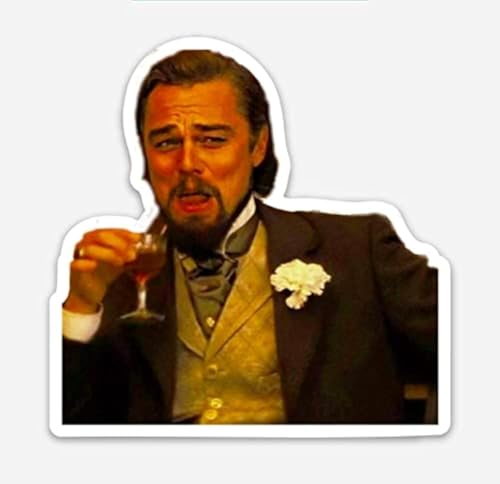 Imán Decorativo Meme Leonardo Dicaprio 3x3 pulg miniatura 1