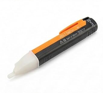 HTY-HTC AC-II Non-Contact Voltage Tester, Electrical Voltage Detector Pen 12-1000V AC Inductive Electric Tester Pen Digital Multi-meter Volt Meter with Alarm Mode Live/Null Wire Judgment