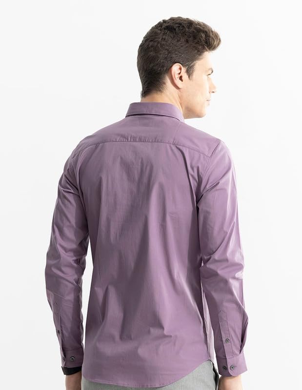 Image of Men's Casual Plain Solid Stylish Formal Plus Size Satin Shirt for Men