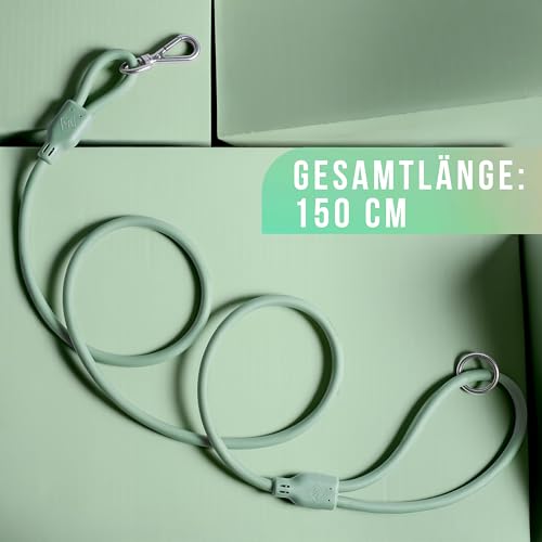 ne&no® Hundeleine 1,5 m Loft Design, schmutz- & wasserfest, Führleine für Hunde, Dog Leash, grün