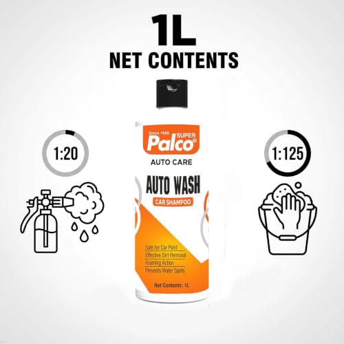 Image of PALCO Auto Wash Car Shampoo 1L, pH Neutral Car Washing Shampoo