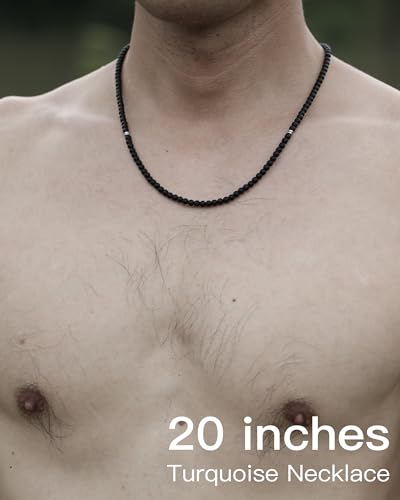 Gemstone Beaded Necklace for Men, Must-have Men's Accessories, Jewelry Gifts for Men3