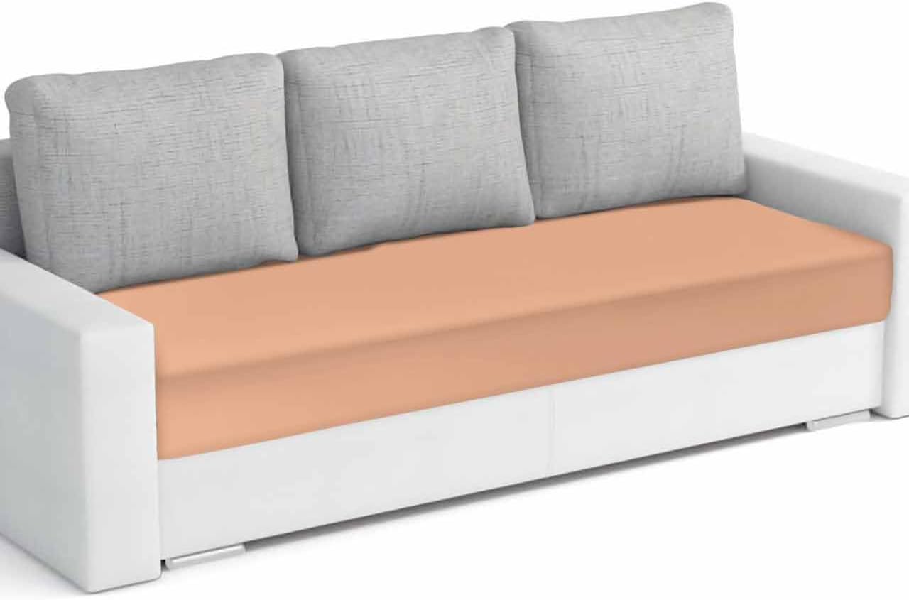 Peach Fuzz Couch Cushion Covers, Universal Sofa Cover L Shape Stretch Couch Covers Pure Color Modern Minimalist Art Seat Cushion Slipcovers for Sectional Sofa Furniture Protector S-3pcs