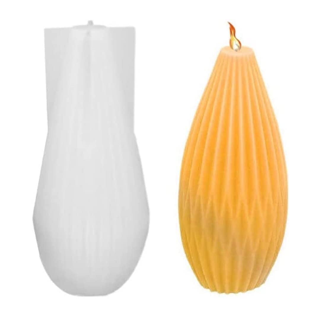 FirstTry Bottle Shape Candle Mold I 3D Fondant Irregular Cylinder Pillar Silicone Epoxy Mould I for DIY Handmade Ornament Chocolate, Cake Décor, Aromatherapy, Soap, Resin Art Craft Making-image-34