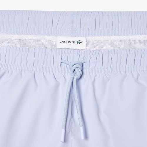 Image of Lacoste Men's Croc Print Swim Trunks