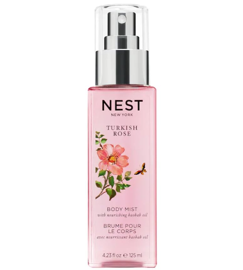 NEST New York Turkish Rose Perfume Oil Body Mist, 4.2 Fl Oz (Pack...