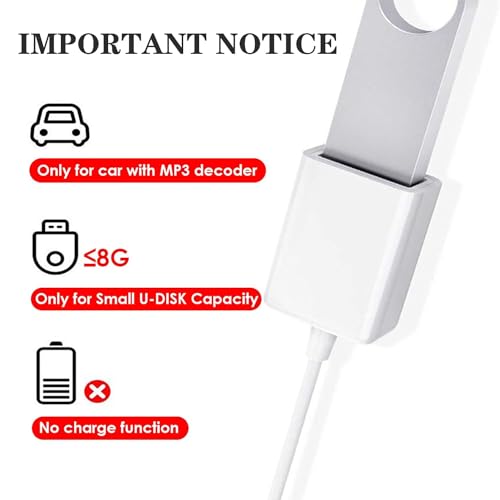 Cable adaptador de audio Jack 3.5mm macho a USB hembra miniatura 4