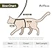 Cat Harness and Leash Set - Escape Proof Adjustable Cat Harness, Comfortable Soft Lightweight, Use Safe & Easy, Walking Travel Kitten Harness for Small Medium Large Cats (Green Growling Crocodile)